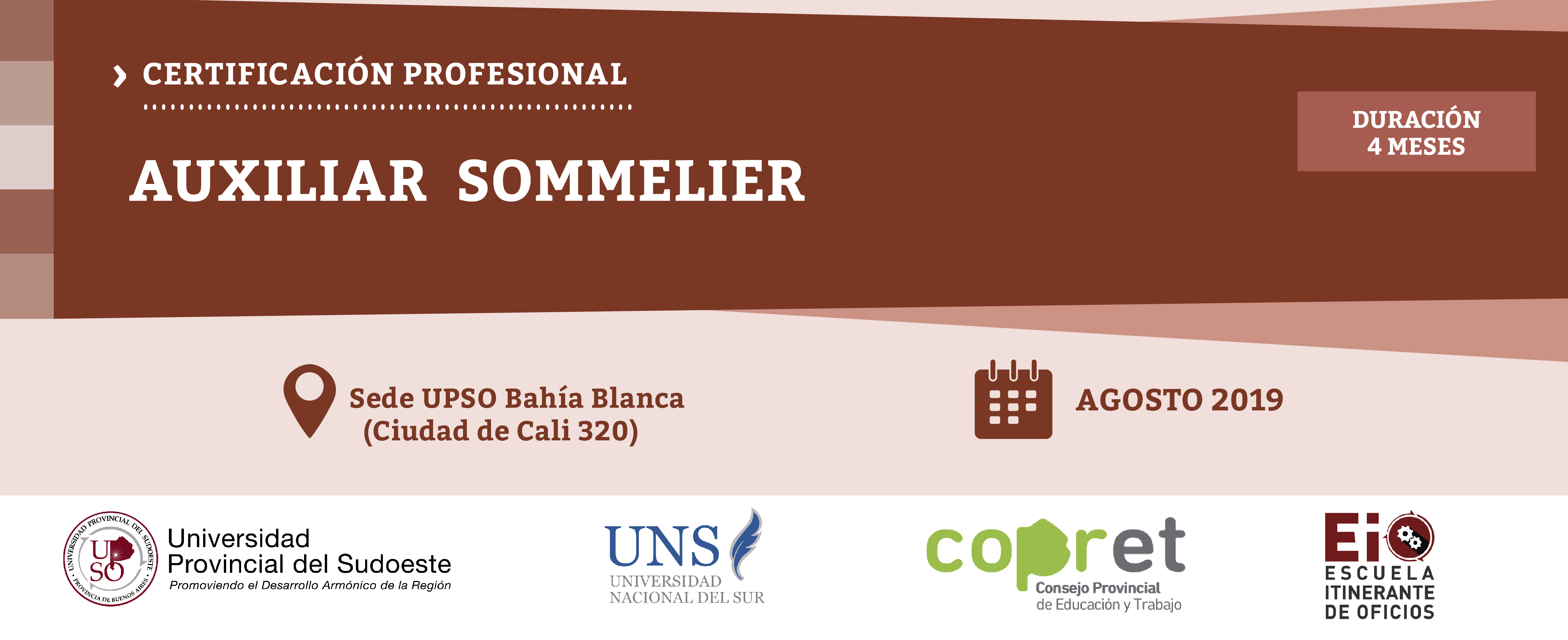 Capacitación Profesional: Auxiliar de Sommelier