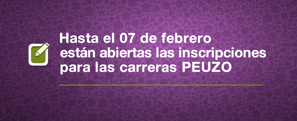 ABIERTAS CARRERAS INSCRIPCIONES peuzo Inscripciones PEUZO