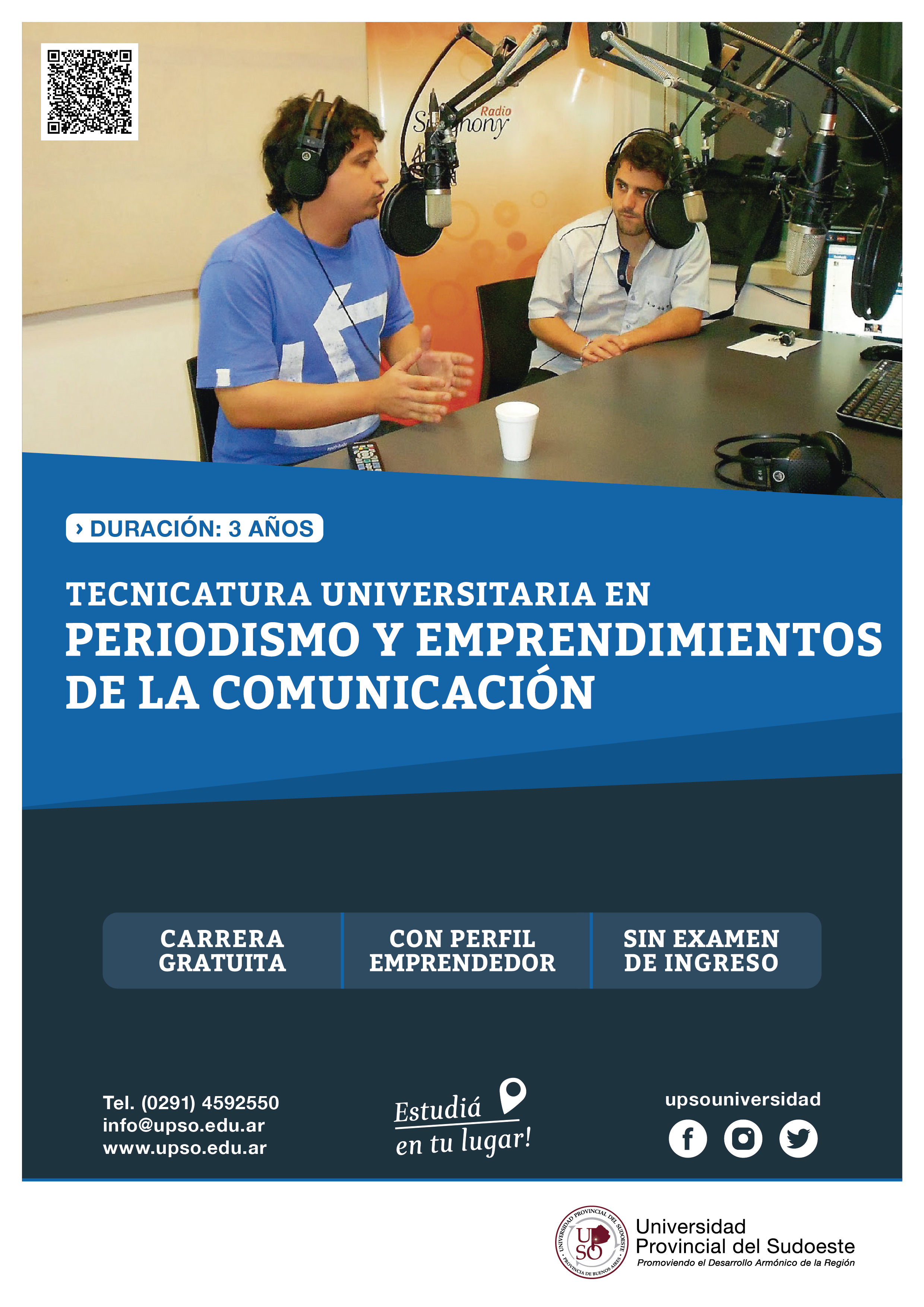 Tecnicatura Universitaria en Periodismo y Emprendimientos de la  Comunicación - Universidad Provincial del Sudoeste